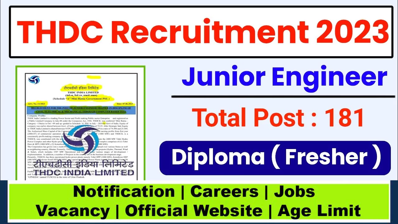 THDC Recruitment 2023