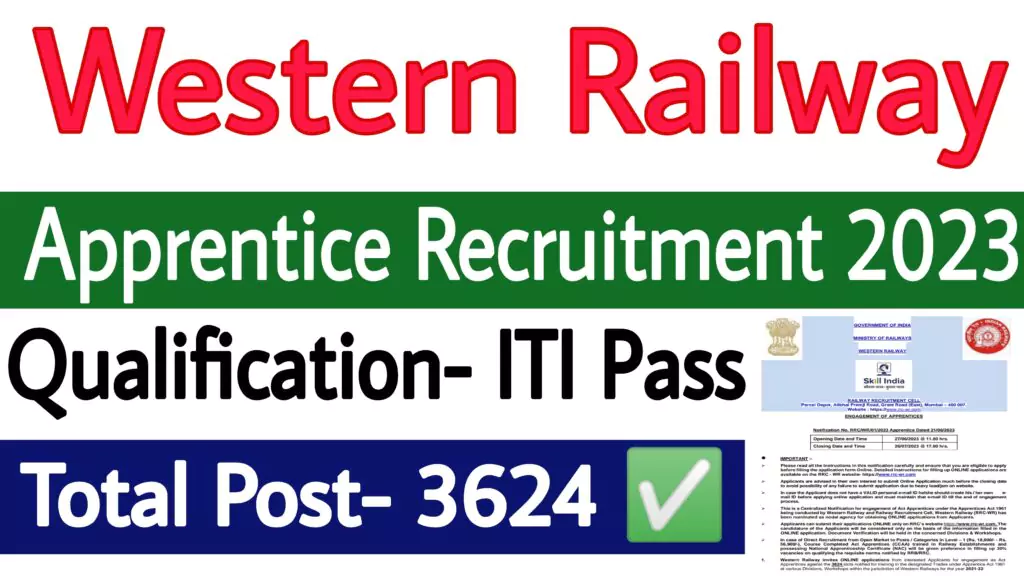 Western Railway Apprentice 2023